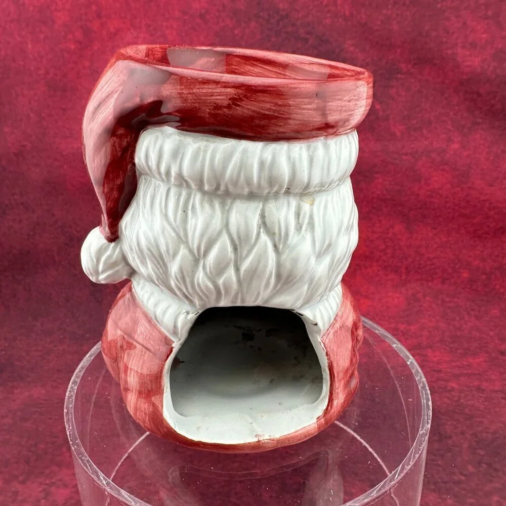 SANTA POTPOURRI, HAND PAINED CERAMIC FIGURINE w/ BOX, 5